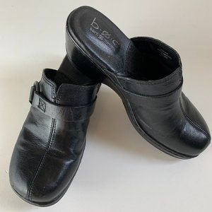 Born Concept b.o.c. Black Slides Mules Clogs Sz 6